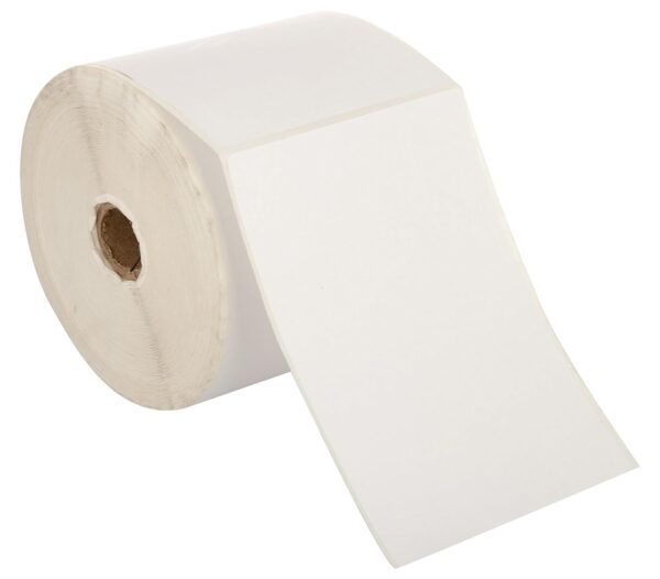 Barcode White Label 4x6inch PVC label